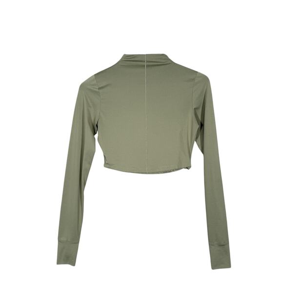 Nike Dri-FIT Crop Top Long Sleeve Mock Neck Athleisure Small - Picture 9 of 12